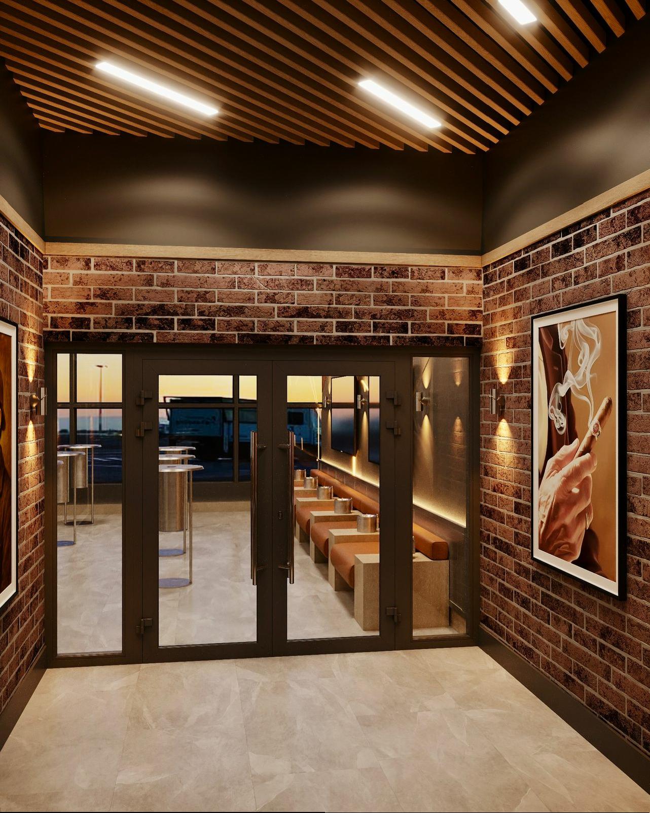 Almaty pilot lounge entrance design